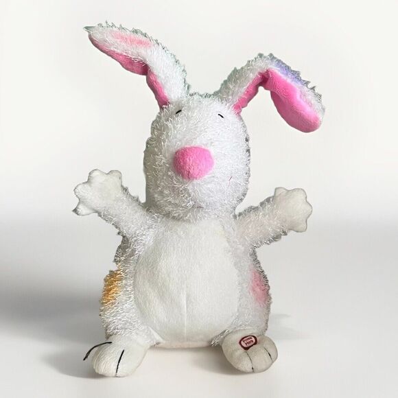 Hallmark Gotta Hop Easter Bunny Stuffed Animal Plush Sings and Dances 15 Inches - Picture 1 of 5